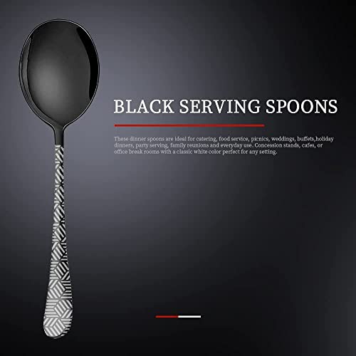 Serving Spoons Stainless Steel Slotted Spoons 8.7 Inches Utility Advanced Performance Skimmer Perforated Slotted Spoons Buffet Cooking Longaixin #TOP5