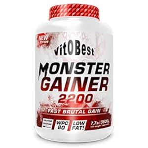 Carbohidratos MONSTER GAINER 2200 – Suplementos Alimentación y Suplementos Deportivos – Vitobest (Vainilla, 3,5 Kg)