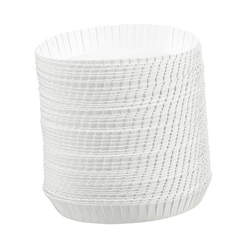 WOFASHPURET 50Pcs Paper Cup Covers Disposable Lids for Drinks Convenient Stackable Design for Kitchen Use and No Cleaning Required