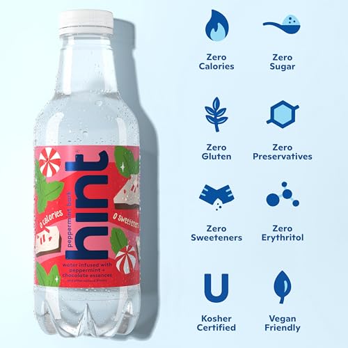 Image of Hint Fruit-Infused Bottled Water, Winter Variety Pack - Sugar Free Flavored Water with Zero Calories, Naturally Flavored, and No Artificial Sweeteners - 16 Fl Oz (Pack of 12)