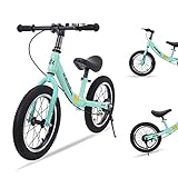 【GROWS WITH KIDS】--16 in Balance Bike is suitable for children aged 4-8, height 99-130cm, weighing no more than 45kg/99lbs. 14 in Balance Bike fits children 95-105cm. The height of the seat can be adjusted by 10cm, which can grow with the child. 【WIT...