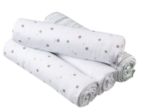 Image of aden by aden + anais Swaddleplus Oh My!, 4-Pack