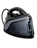 Irons Steamer for Clothes, 1500W Iron with Burst of Steam, 500 Microsteam Holes, Powerful Steam Iron, Auto shutoff, Self-Cleaning, 44oz Water Tank Ironing Clothes for All Fabrics Black And Gray