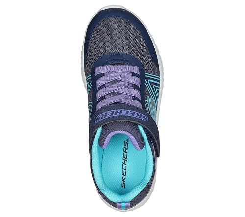 Image of Skechers Girls' Microspec Swirl Sweet | Casual, Lightweight, Machine Washable, Cushioned Insole