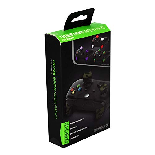 Gioteck - TGMP Xbox One - Thumb Grips Megapack Para Xbox One, Protección Para Joysticks, Antideslizante, Precisión Grips Para Xbox One (Paquete De 4) 4 Colores