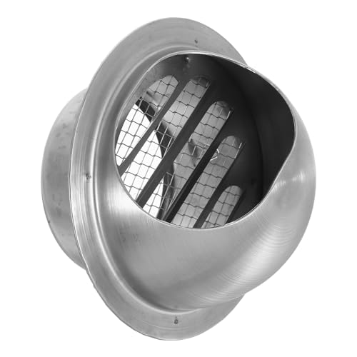 Operitacx Rejilla Ventilación Exterior Redonda Inoxidable para de Aire y Extractor Diseño Minimalista y Resistente para Hogar