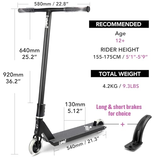 Image of Limit LMT70 Pro Street Scooter-Professional Level Specs Stunt Trick Scooter SCS 4 Bolts for Adults Size Intermediate and Advanced Freestyle BMX Scooters Fit Teens Boys Girls 12 Years and Up
