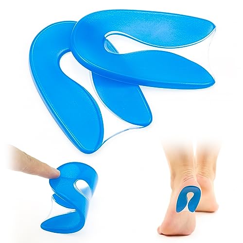 Taloneras Silicona, Plantillas de Talón Gel, Aliviar Fascitis Plantar Plantilla Espolon Calcaneo, Reducir los Golpes, Plantillas Talon para Fascitis Plantar Hombres y mujeres(S/35-39)