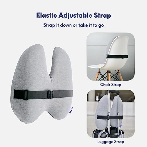 image for C CUSHION LAB Extra Dense Lumbar Pillow - Patented Ergonomic Multi-Reg