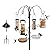 Ointo Garden 6-Hook Bird Feeding Station, Steel Multi-Feeder Kit Stand for Attracting Wild Birds w/ 4 Bird Feeders, Bird Bath, Mesh Tray and Squirrel Guard Baffle?94 Inch
