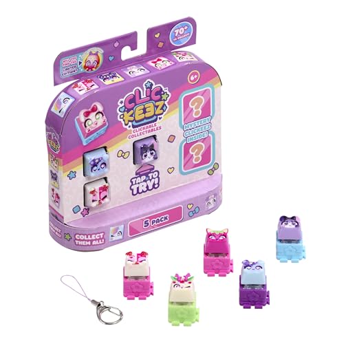 Clickeez: Multipack | Includes 5 Clickable Keyboard Collectibles! | 70 Characters to Find, Cute Themes & Rare Surprises | Girls Gifts and Collectables Ages 6+