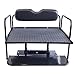 Buggies Unlimited EZGO RXV Golf Cart Rear Flip Seat Kit with Steel Frame | Compatible with 2008 & Up EZGO RXV/Freedom RXV Models (Black)