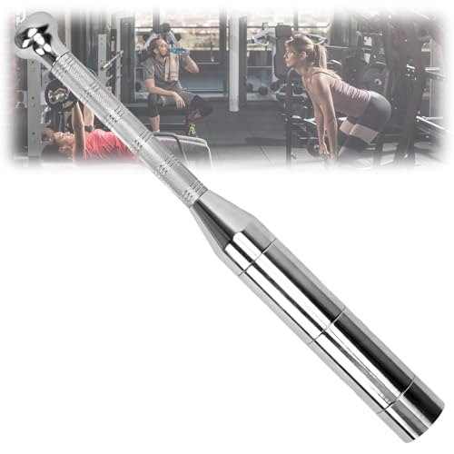 tonchean Adjustable Clubbell 6 in 1 Indian Clubs Steel Macebell (6.6/8.8/11/13.2/15.4/17.6LBs) for Muscle Building, Shoulder, Grips & Forearms Workouts to Stretching