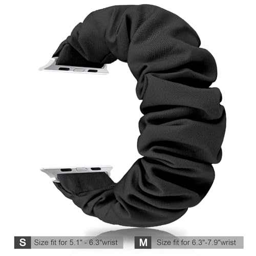Image of Greatfine Scrunchie Band Compatible with Apple Watch Bands 38mm 40mm 41mm 42mm 44mm 45mm 46mm 49mm Women, Elastic Scrunchie Watch Strap for iWatch Watch Series 11 10 9 8 7 6 5 4 3 2 1 SE 3 2 Ultra 3 2