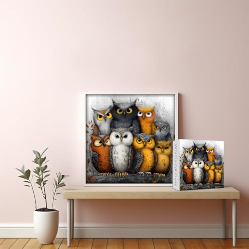 Puzzle de Animales Buhos 16 años miniatura 7