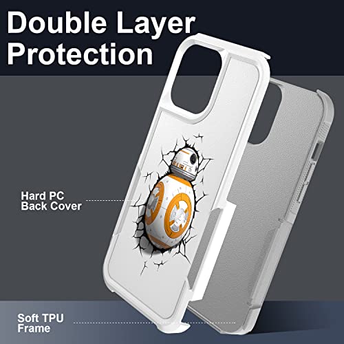 Candykisscase Case For Iphone 13 Pro, Funny Bb-8 Droid Robot Pattern Shock-Absorption Hard Pc And Inner Silicone Hybrid Dual Layer Armor Defender Case For Apple Iphone 13 Pro, A002 #TOP2