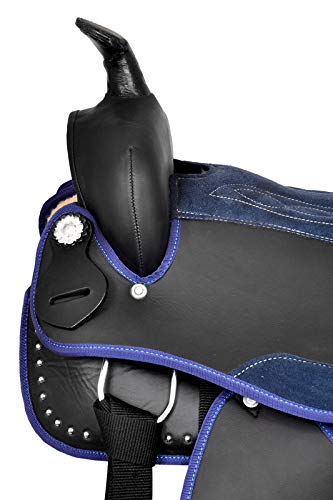 Selle de cheval synthétique Western Barrel faite à la main en