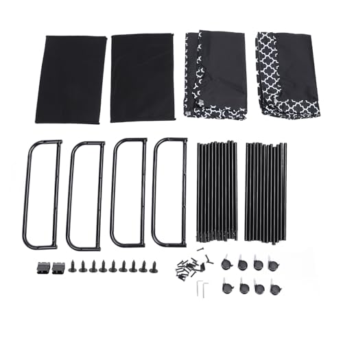 Contenedor de almacenamiento debajo de la cama, cajón rodante debajo de la cama con 4 ruedas, organizador de tela Oxford y acero al carbono de gran capacidad para ropa, zapatos, (pata de gallo)