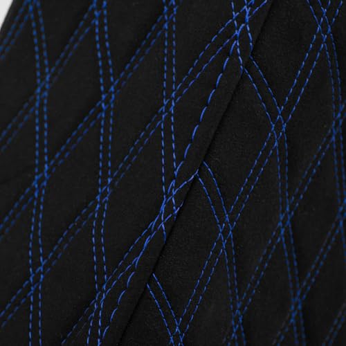 Alforjas extendidas para Harley Touring 2014-2023 con nuevo material más resistente a la abrasión y patrón de rombos con costura azul miniatura 7