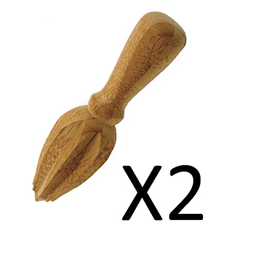 Norpro Bamboo Hand Citrus Juicer Reamer Lemon Lime Lemonade 5.5" New (2-Pack) #TOP12