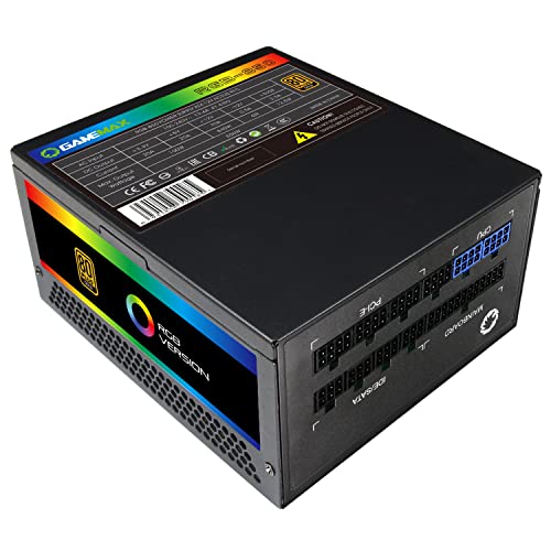 GameMax RGB850 Modular 80 Plus Gold Power Supply with 14cm RGB Fan - Black - Image 14