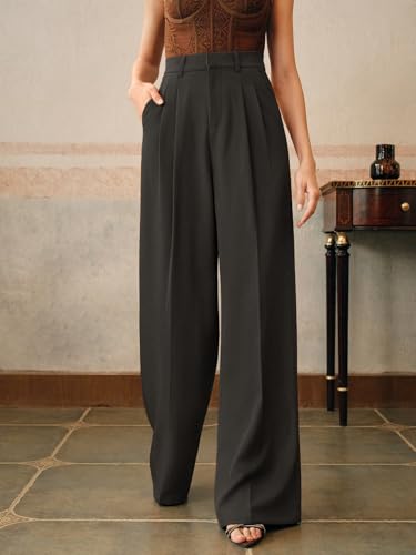 Image of KOTTY Women's Comfortable Flowy Pants for Travel, Brunch, Vacations, and Casual Styling