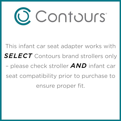 Image of Contours Infant Car Seat Adapter Accessory, Exclusive Compatibility with Element Baby Stroller, Fits Select Cybex, Maxi-COSI and Nuna Models, Check Compatibility Prior to Purchase, Black (Pack of 3)
