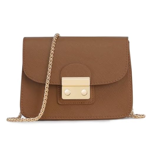VINBAGGE Borsa Donna Tracolla Borsa Tracolla Ragazza Borsetta Marrone Borse Donna Piccole Mini Borsa da Donna Nomina/Lavoro/Uscire/Viaggi/Fotografia di Strada