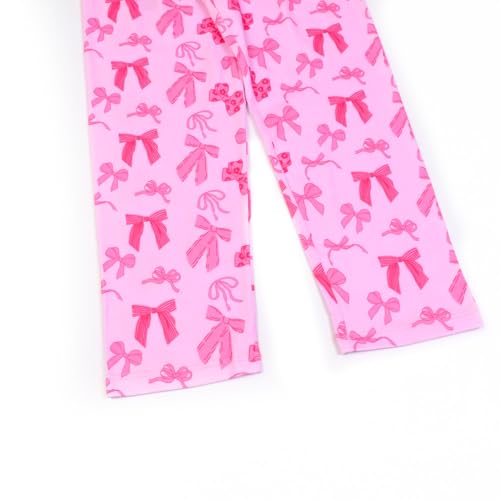 Image of Mirawise Girls 3 Pc Pajamas Sleepwear Cotton Pjs Clothes Set 4-13 Years