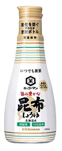 Amazon.co.jp: キッコーマン 旨み豊かな昆布しょうゆ 200ml : 食品