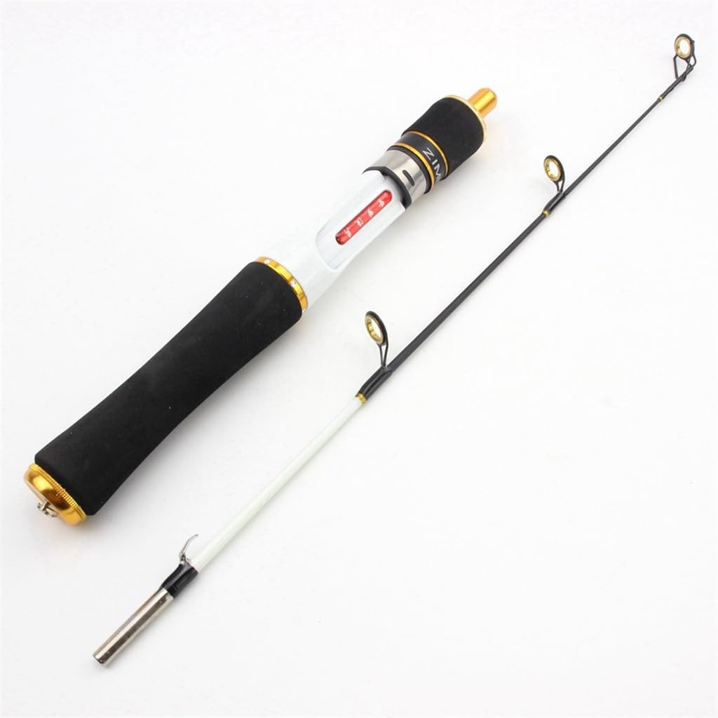 Ensemble de cannes à pêche d'hiver 58cm, moulinet rotatif fluide spécial grand froid
