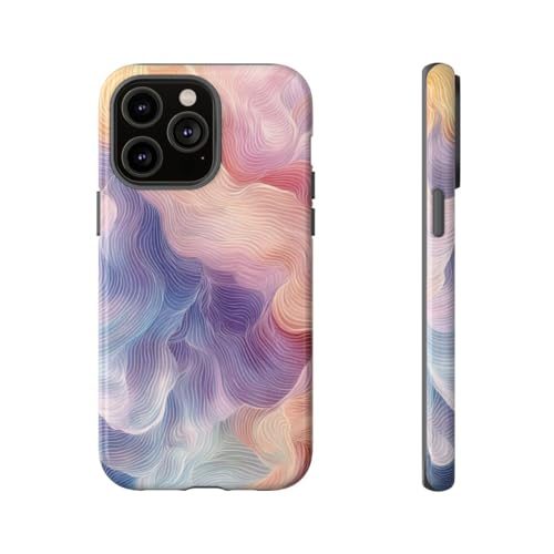 Coque iPhone 14 Pro Max vagues pastel pour un style estival chic