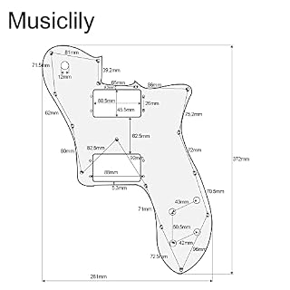 Musiclily Pro 15 Trous Large Gamme HH Pickguard pour Guitare électrique Mexique Fender 72 Tele Deluxe Style, 4 plis… - Les Beatles, Paul McCartney, John Lennon, RIngo Starr, George Harrison Musiclily Pro 15 Trous Large Gamme HH Pickguard pour Guitare électrique Mexique Fender 72 Tele Deluxe Style, 4 plis… – Image 2