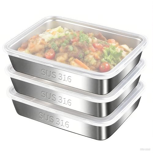 BALSALTA Stainless Steel Food Storage Containers Sets, SUS...