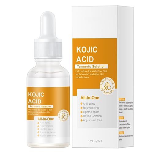 OKAQEE Kojic Acid Turmeric Oil, Dark Spot Remover for Face, Turmeric Oil Dark Spot Corrector