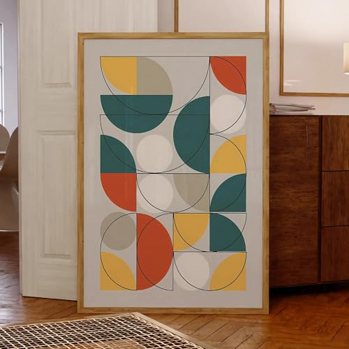 Puzzle de formes rondes vertes XINBAO sur affiche de peinture sur toile 40 x 60 cm