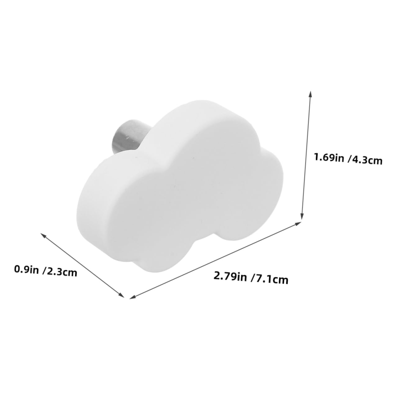 HAPINARY 6pcs Cartoon Soft Rubber Cabinet Door Knobs Kids Dresser Pulls Handles for Children's Room Safe Decorative