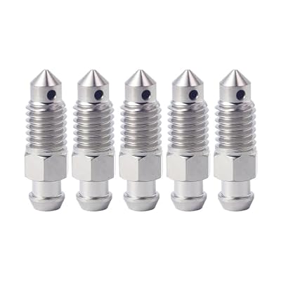 ZS Hardware Deflation Oil Drain Screw M6/M8/M10 Titanium Air Bleed Nipple 5PCS