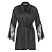Produktbild HUNKEMÖLLER Damen Kimono Lace Satin Schwarz M/L