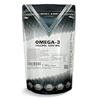 Syglabs Omega 3 1000mg - 500 Kapseln - mit 2000mg pro Tagesdosis - enthält 360 mg EPA & 240mg DHA - hochwertige Omega-3 Fettsäuren