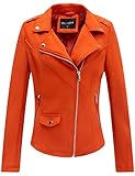 Bellivera Faux Suede Leather Jackets for Women, Moto Biker Short Coat for Spring Fall and Winter 64K...