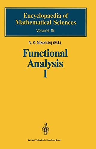 Functional Analysis I: Linear Functional Analysis: 19 (Encyclopaedia of Mathematical Sciences) view 2