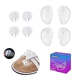 Keroius Gel Metatarsal Pads for Thong Sandals Flip Flop,No Slip Silicone Flip Flop Sandals Inserts Pad,Self Adhesive Toe Protector for Relief Pain & Rub (2 Pairs Insole+2 Pairs Clip)