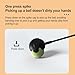 Thrower Stick – Carbon Fiber Silicone 60cm | Ball Thrower Stick| Anti-Slip Handle Retractable Puppy Ball Throwing St-ick for Large Dogs Outdoor Play