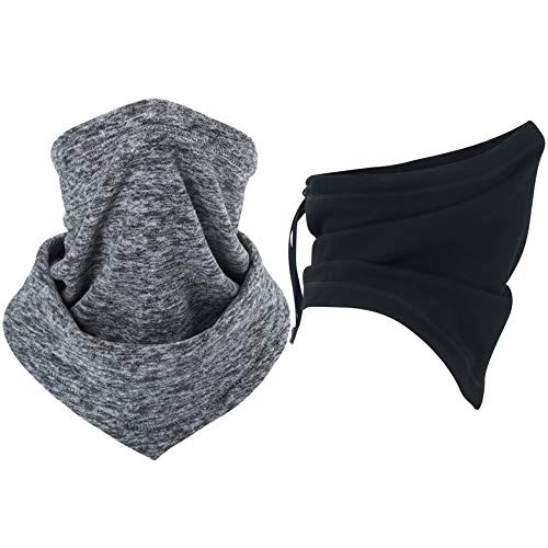LONGLONG Neck Warmer Gaiter- Winter Thicken Soft Elastic Fleece Skiing Face Scarf Mask