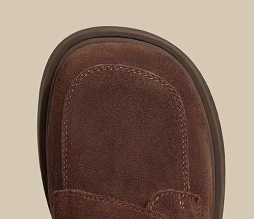 Suede Flats for Women Casual Square Toe Flat Shoes Mary Jane Ballet Flats Shoes Comfortable Dressy Outdoor Shoe Loafers 20253