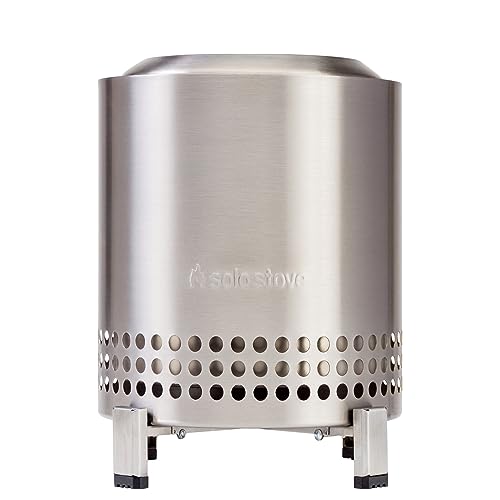 Solo Stove Mesa XL, Brasero de sobremesa | Minifogata de bajo Humo para Exteriores, Arde con pélet o Madera, Quema Segura, Acero Inoxidable, con Bolsa de Viaje, 21,8 x 17,8 cm, 1,04 kg