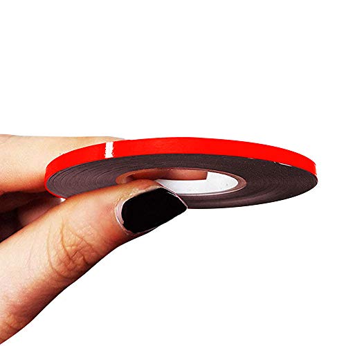 4R Quattroerre.it 10461 Trim Stripes Bandes Adhésives pour Voitures, Rouge Fluorescent, 3 mm x 10 MT