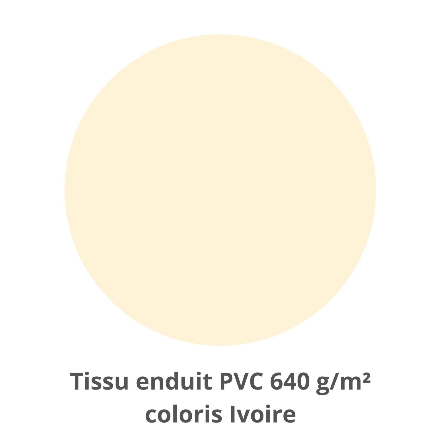 Bâche hivernage Piscine Hors Sol Ubbink Linea Urbanpool 450 x 250 cm - Toile PVC 640 g/m² Ivoire - Couverture Hiver