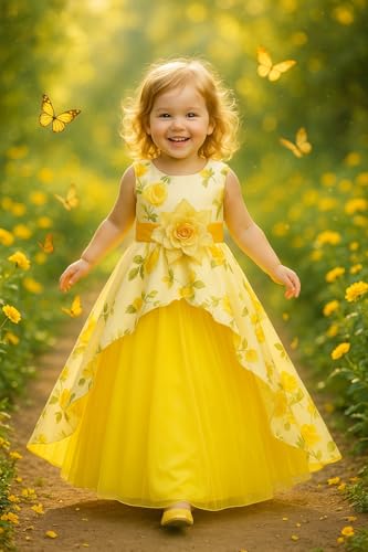 Image of My Lil Princess Baby Girl's A-Line Maxi Dress